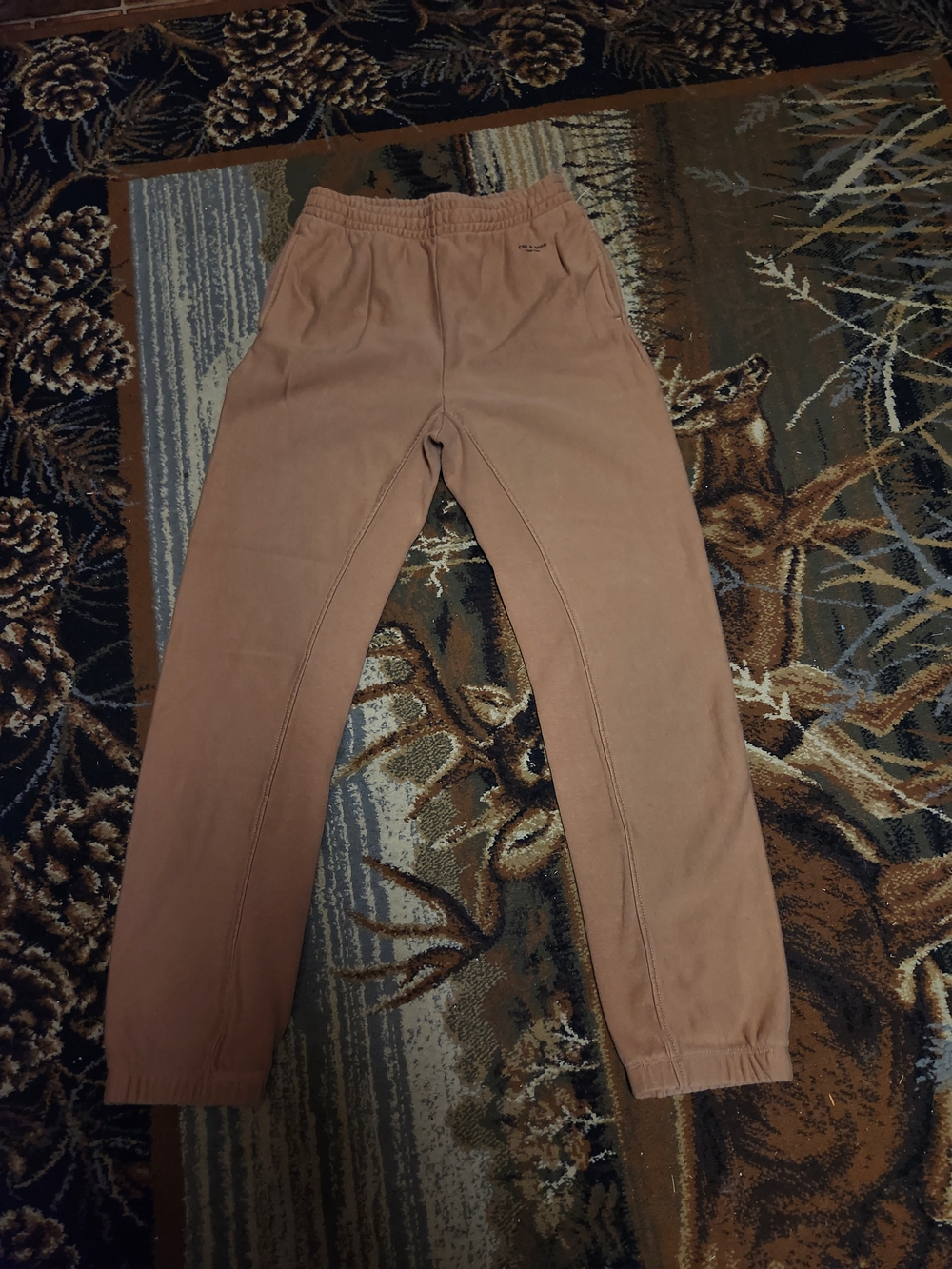 rag & bone Men's Dusty Brown Drawstring Joggers